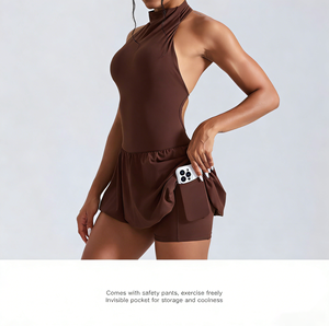Nouvelle jupe de golf <span class=keywords><strong>et</strong></span> de tennis à col montant de style européen <span class=keywords><strong>et</strong></span> américain, jupe bouffante à séchage rapide, tenue de sport <span class=keywords><strong>et</strong></span> de yoga pour femmes - Product Image 2