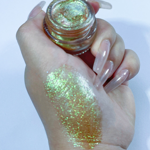 Fard à paupières crème en poudre de mica imperméable, lumineux, métallique, multicolore, 8g, pigment cosmétique - Product Image 1
