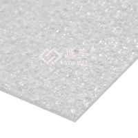 Feuille de diamant en plastique gaufrée pc couleur personnalisable
