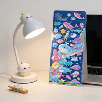 Autocollant décoratif personnalisé en mousse PVC 3D gonflée, sûr, non toxique, imperméable, vernis UV, personnalisable, dessin animé pour enfants