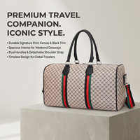 Sac de voyage de luxe personnalisé grande capacité, imperméable, avec logo, pour week-end, en cuir PU, unisexe, avec fermeture éclair