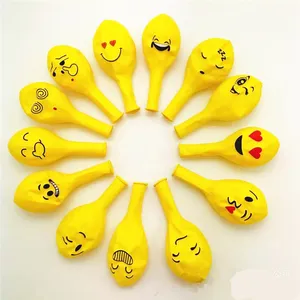 Latex Smiley Gesicht Ausdruck Pack Druck 12 Zoll Ballon Kinder Geburtstags feier Cartoon festliche Dekoration Party liefert