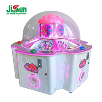 Distributeur de balles-cadeaux Hi Spin Paradise Capsule, à monnayeur, pour deux joueurs, avec dôme LED rose, pour centre commercial