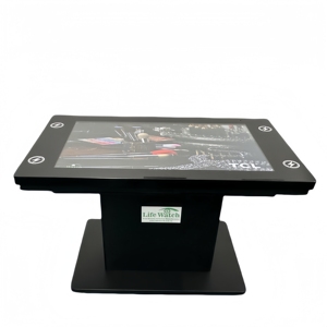 86-inch 4K cơ giới Lift đứng không dây sạc nghiêng góc cảm ứng LCD Bảng Dispenser tương tác LCD cảm ứng bảng - Product Image 5