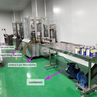 Machine de remplissage bouchage automatique de déodorant machine de remplissage d'aérosol de mousse de polyuréthane d'aérosol de mousse pu