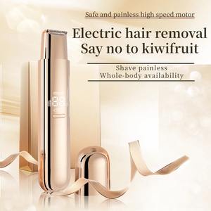 เครื่องโกนหนวดไฟฟ้าสำหรับผู้หญิงมีดโกนแบบ2 in 1ที่โกนขนแบบบิกินี่สองหัวที่โกนแบบถอดหัวได้ใหม่ - Product Image 1