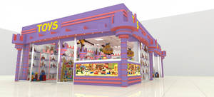 Design d'intérieur de magasin de jouets amusants-Mise en page et meubles d'affichage de jouets pour enfants conçus en 3D à vendre - Product Image 2
