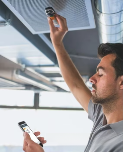 TESTO410-i Draadloze Handheld Anemometer Vaan Type Luchtstroommeter Meter Met Snelheidssensor Voor Windsnelheid Meettester - Product Image 4