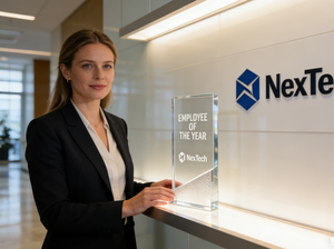 Trofeo Premio Dipendente dell'Anno in Acrilico Personalizzato Premium Eco-Friendly con Stampa UV e Incisione a Ombra per Nuovi Omaggi Aziendali - Product Image 2