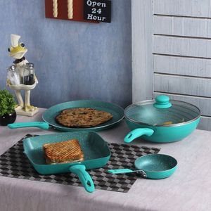 Mới Thời Trang Ánh Sáng Màu Tím Nhôm Nấu Ăn Nồi Và <span class=keywords><strong>Pan</strong></span> <span class=keywords><strong>Set</strong></span> Thân Thiện Với Môi Tốt Nhất Không Dính Cookware <span class=keywords><strong>Set</strong></span> Với Mềm Cảm Ứng Xử Lý - Product Image 3