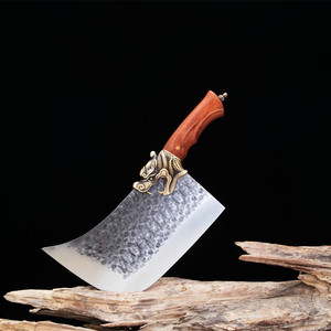 Cinese Longquan patrimonio culturale immateriale artigianale forgiatura osso coltello da taglio coltello speciale da macellaio - Product Image 4