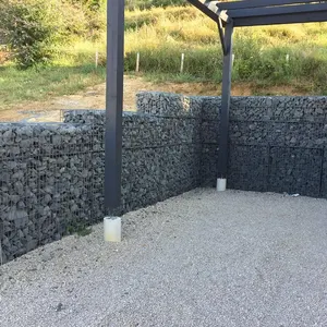 Gegalvaniseerde Gelaste Gabion Box Gegalvaniseerde Schanskorf Manden 200X20X20 Gabion Muur Hek Voor Stenen Kooi Netto Kooi Gaas