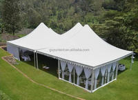 Carpa de Jardín para Eventos Deportivos, Carpa Impermeable de PVC para Bodas y Fiestas, Carpa de Aluminio para Ferias Comerciales y Exposiciones de 6x6, 8x8, 10x10m
