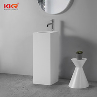 Lavabo autoportant cylindrique en surface solide KKR Sanitary Ware