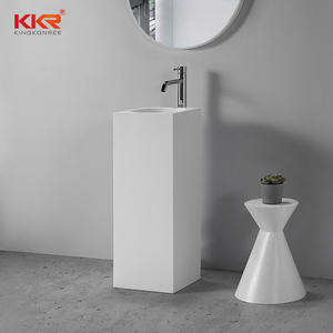 Lavabo autoportant cylindrique en surface solide KKR Sanitary Ware - Product Image 5