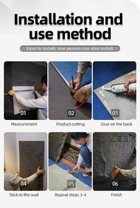 Panneau de fond écologique 3D externe Pu Crazy Slab Tile Culture Rock Faux Polyuréthane Panneau mural en pierre artificielle Pu - Product Image 2