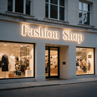Enseigne lumineuse LED 3D extérieure en acrylique pour devanture de magasin, logo personnalisé, étanche IP65 pour entreprises, signalétique directionnelle