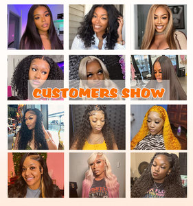 30 Inch 250 Density Highlight Honey Brown Curly <strong>Lace</strong> Front Human Hair Wigs,13x6 13x4 Ombre Colored Deep Wave <strong>Lace</strong> Frontal Wig - Product Image 5