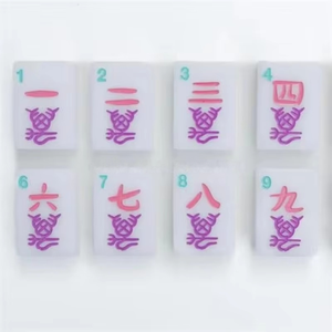 Fichas de Mahjong Americanas de Lujo TOGYE, Tamaño Grande, Una Sola Capa, Acrílicas Grabadas, 160 Piezas, Modelo Personalizado MS654872 - Product Image 3