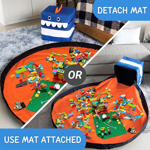 בית מודרני רב תכליתי ארגז אחסון צעצועים וארון בגדים מתקפל רוכסן ארגונית מרובעת חדר שינה יחידת אחסון לשימוש חוזר - Product Image 5