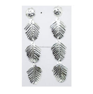 Joyería norteamericana plata 1939 latón joyería casual Festival martillado pendientes coloridos guantes de fiesta para mujeres - Product Image 1