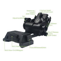 Support de casque SOTAC L4G24 NVG en métal pour lunettes de vision nocturne, support extérieur pour PVS15/18
