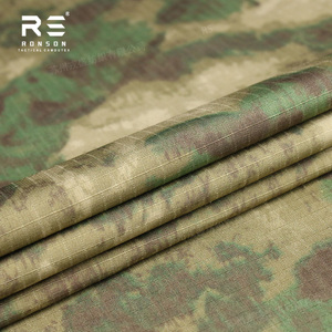 Tissu d'uniforme tactique tissé A-TACS-FG Woodland Camouflage <span class=keywords><strong>TC</strong></span> Rip-Stop 220GSM 65% polyester 35% coton - Product Image 6