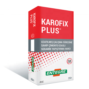 Adesivo per piastrelle in ceramica a base di cemento C1TE con tempo di applicazione prolungato-KAROFIX PLUS - Product Image 1