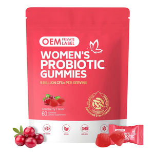 OEM <span class=keywords><strong>5</strong></span> miljard CFU's Vrouwelijke Balans Gummies Probiotische Gummies voor Vrouwen Cranberry Probiotica voor Vaginale Gezondheid Schimmelsbalans - Product Image 1
