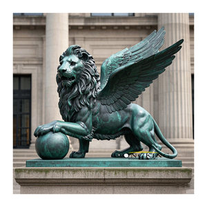 Gran Jardín, Artesanía en Metal, Estatua <span class=keywords><strong>de</strong></span> Caballo, Escultura <span class=keywords><strong>de</strong></span> Pegaso <span class=keywords><strong>de</strong></span> Bronce para Decoración <span class=keywords><strong>de</strong></span> Jardín - Product Image 5