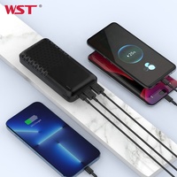 Banques d'alimentation WST de haute qualité, charge rapide PD 20W, volume élevé 22,5W, 20000 mAh