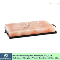 Plaque et tuile de sel de l'Himalaya pour la cuisson au barbecue ou la salle de sauna, emballage en carton, emballage cadeau OEM disponible