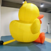 Modèle de canard gonflable géant jaune personnalisé de 10 pieds et 20 pieds avec éclairage LED à vendre, canard gonflable de Noël