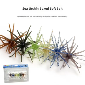 Leurre d'imitation, Appât souple flottant en forme d'ormeau, Appât souple en TPE, Appât souple biomimétique en forme d'insecte, Boîte en forme de seau - Product Image 2