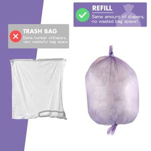 Manufacturing Nappy Disposal System Geni E Diaper Pail Diaper Refill <b>Bag</b> Babys Diaper Pail Refill <b>Bags</b> - Product Image 6