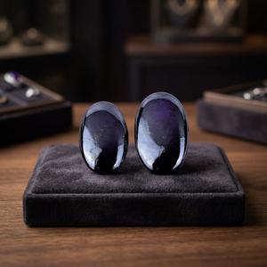 100% cabujones de purpurita Natural genuinos impresionantes piedras preciosas ovaladas sueltas hechas a mano para joyería elegante OEM tasas a granel - Product Image 3