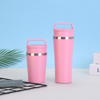 Gobelet isotherme en acier inoxydable 304 avec couvercle à double compartiment anti-fuite et logo personnalisé pour boissons chaudes et froides