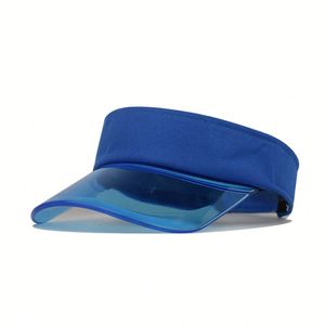 Vente en gros de visières transparentes personnalisées en PVC pour le sport, le tennis et la protection solaire, modèle Gorro Visera Sombrero De Sol, modèle Sun clear Visor Hat - Product Image 4