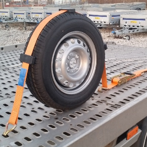 38mm 車両積載タイヤ固定ストラップ 100% ポリエステル製 3000kg 車載ホイールロックストラップ - Product Image 6