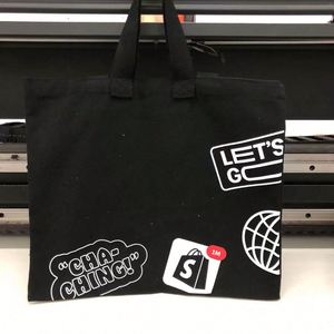 Bolsa de Compras de Lona de Algodón Orgánico Reciclado Ecológica con Impresión Personalizada, Diseño Sencillo con Capacidad para Logotipo - Product Image 2