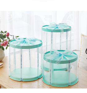 Round Transparent Cylinder Clear <strong>Cake</strong> <strong>Slice</strong> Box <strong>Cake</strong> <strong>Boxes</strong> - Product Image 6