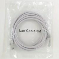 Câble Ethernet LAN UTP Cat5e, 26AWG, 4 paires, 3 mètres, RJ45 plaqué or, gaine PVC LSZH, conducteur CCA, certifié CE