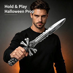 Juguetes de Armas Frías al por Mayor, Espada Pirata de Plástico PE de 34 cm, Réplica Segura y sin Filo, Accesorio de Disfraz para Halloween - Product Image 2