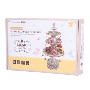 Kit Fai-da-Te in Legno Montessori per Bambini, Fontana Musicale a Fiore, Gioco <span class=keywords><strong>Puzzle</strong></span> Divertente, Giocattoli Educativi Classici di Arte e Artigianato - Product Image 3