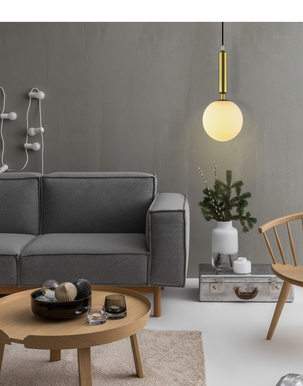 New Decorative Pendant Lamp Nordic Modern Gold Black Hanging Lamp Glass Ball Pendant Light For Bar Hotel Home Bedroom