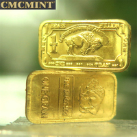 Pièces de monnaie sculptées, barre de buffle en laiton de 1 gramme, monnaie de défi, pièce commémorative, cadeau