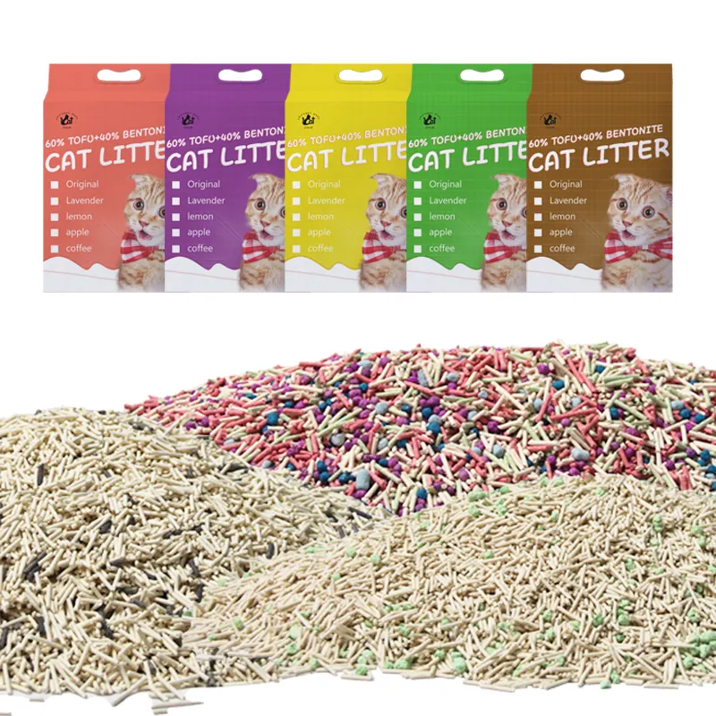 High Absorbent Dust-free Degradable Free Sample Mixed Cat Litter