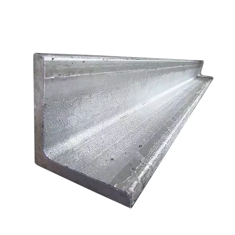 Large Stock Galvanised angle bar Hot dipped hot gi galvanized angle steel with iron bar prices slotted angles