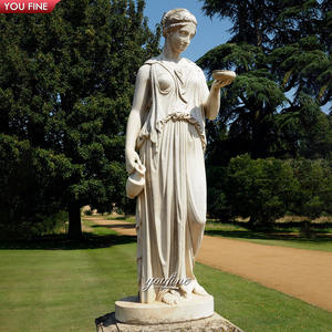 Haute Qualité Sculpté à La Main En Marbre Hebe <span class=keywords><strong>Statue</strong></span> Déesse de la Jeunesse Sculpture - Product Image 4