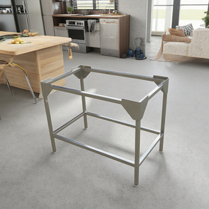 Groothandel Op Maat Roestvrij Staal 304 Frame Commerciële Keuken Slager Blok Tafel Voor Snijden En Hakken Odm Oem Product - Product Image 1
